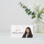 Visite Conception de carte personnalisée | Modèle Zazzle  (Debout devant)