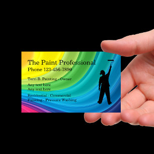 Visite Conception de carte professionnelle de peintre