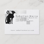 Visite Conception du logo de chat - Platine Carte de visi (Devant)