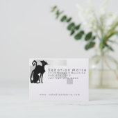 Visite Conception du logo de chat - Platine Carte de visi (Debout devant)
