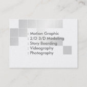Visite Conception du logo de chat - Platine Carte de visi (Dos)