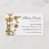 Visite Conception graphique de fleur d'or : : Carte de (Dos)