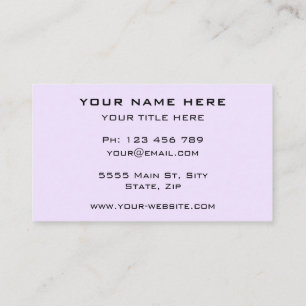 Visite Conception personnalisée Votre propre Carte de vis