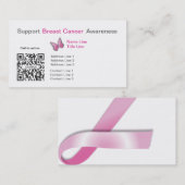 Visite Conscience de cancer du sein de modèle de carte de (Devant / Derrière)