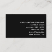 Visite Copie tropicale élégante de feuille sur le carte (Dos)