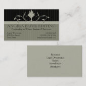 Visite Correction sur épreuves/édition de la carte (Devant / Derrière)