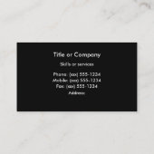 VISITE ~ COSMIQUE DE CARTE (Dos)