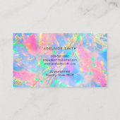 Visite couleur néon carte de fidélité opal (Dos)