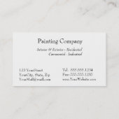 Visite Couleur rouge de brosse de peinture - carte de (Dos)