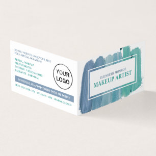 Visite Couleurs Bleues, Artiste De Maquillage, Carte De F