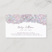 Visite couleurs de bonbons parties scintillant sur carte  (Dos)