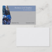 Visite Couleurs des pierres de guérison Lapis Carte de vi (Devant / Derrière)