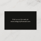 Visite Courbes exécutives Carte de visite, Crimson (Dos)