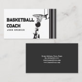 Visite Cours d'entraîneur de basket-ball Carte graphique  (Devant / Derrière)