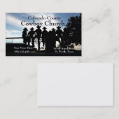 Visite Cowboys occidentaux sur le modèle de carte de (Devant / Derrière)