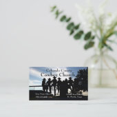 Visite Cowboys occidentaux sur le modèle de carte de (Debout devant)