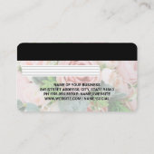 Visite Crédit | Carte de débit | Arrangement de fleurs (Dos)