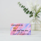 Visite Crédit | Carte de débit | Couleurs Iridescentes li (Debout devant)