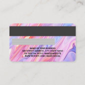Visite Crédit | Carte de débit | Couleurs Iridescentes li (Dos)