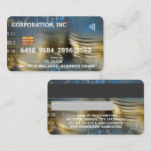 Visite Crédit | Carte de débit | Devise | Graphiques Stoc (Devant / Derrière)