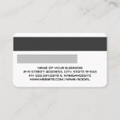 Visite Crédit | Carte de débit | Motif moderne (Dos)