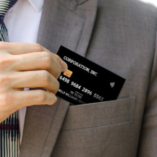 Visite Crédit   Carte de débit   Noir