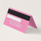 Visite Crédit | Carte de débit | Rose (Dos)