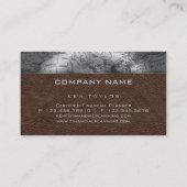 Visite Cuir de brun de globe de carte du monde d'agent de (Dos)