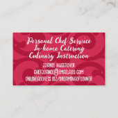 Visite Cuisine rétro ménagère, chef, carte de cuisine (Dos)