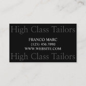 Visite Cuisines, Altérations, Nettoyeurs À Sec Carte de v (Dos)