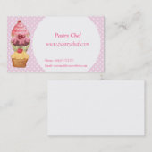 Visite Cupcakes Pâtisseries Carte de profil professionnel (Devant / Derrière)