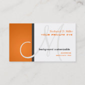 Visite Customiser cette couleur monogramme carte de visit (Dos)