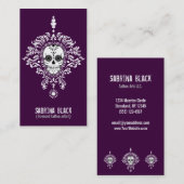 Visite Damassé morte - carte faite sur commande de (Devant / Derrière)