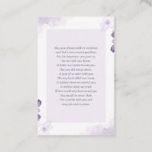 Visite Dans la mémoire aimante | Carte de prière funérair (Dos)