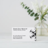 Visite Déblayement simple de neige, labourant, carte de (Debout devant)