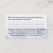 Visite Défi pour rêver la carte de but (Dos)