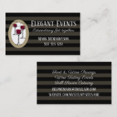 Visite Dégustation de vin sommelier carte de visite, ... (Devant / Derrière)