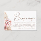 Visite Demande de carte de recette de Fête des mariées Bo (Devant)