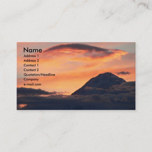Visite Denali à la carte de minuit de profil (Devant)