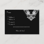 Visite Dentelle d'entreprise de carte de profil (003) (Dos)