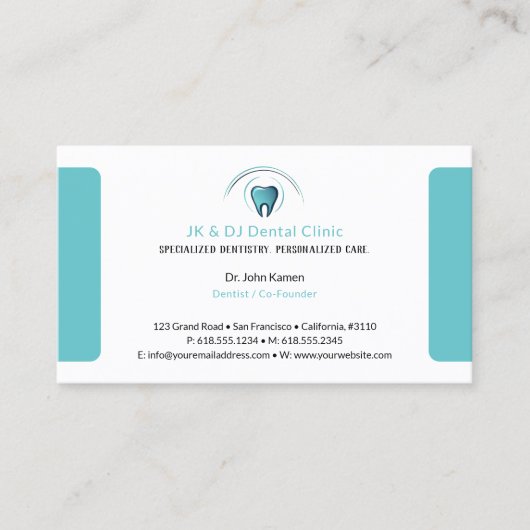 Visite Dentiste | Carte de rendez-vous dentaire (Devant)