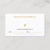 Visite Dentiste | Carte de rendez-vous dentaire (Dos)