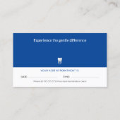 Visite Dentiste | Carte de rendez-vous dentaire (Dos)