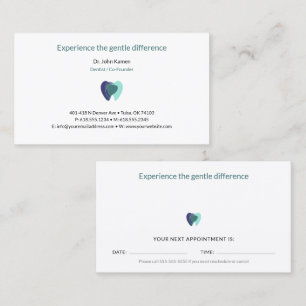 Visite Dentiste   Carte de rendez-vous dentaire