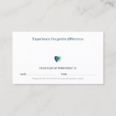 Visite Dentiste | Carte de rendez-vous dentaire (Dos)