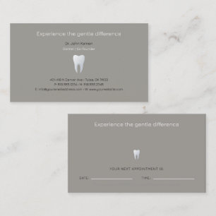 Visite Dentiste   Carte de rendez-vous dentaire