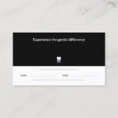 Visite Dentiste | Carte de rendez-vous dentaire (Dos)
