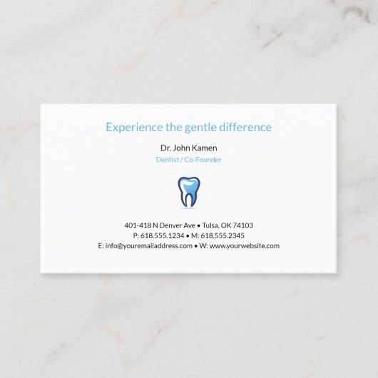 Visite Dentiste | Carte de rendez-vous dentaire (Devant)