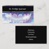Visite Dentiste Dents Original Smile Design Carte de visi (Devant / Derrière)