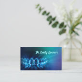 Visite Dentiste Shimmerst Blue Teeth Smile Carte de visit (Debout devant)